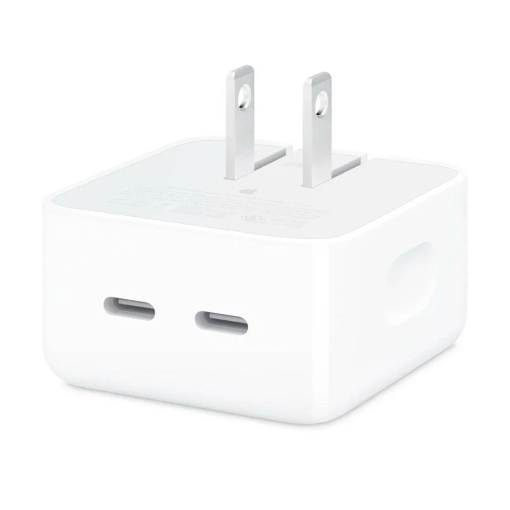 OEM Apple Dual USB-C Port 35W Power Adapter A2571 MW2H3AM/A Compact USED Genuine